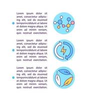 centrarse en iconos de línea de concepto de sostenibilidad con texto vector