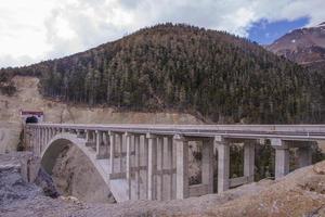 Stone bridge road Mountain in Yunnan China photo