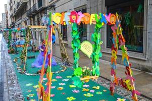 Flower Festival in Girona Temps de Flors, Spain. 2018 photo