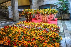 Flower Festival in Girona Temps de Flors, Spain. 2018 photo