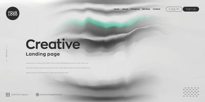 Landing page. web header cloudy  vector background