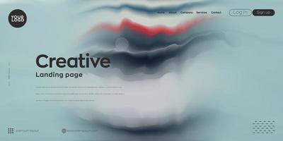Landing page. web header cloudy  vector background