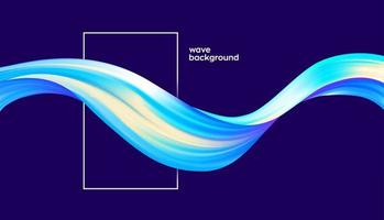 Abstract colorful fluid background design vector