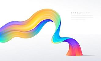 Colorful dynamic wave background vector