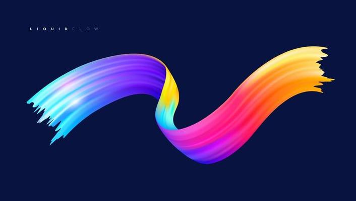 Liquid color flow background