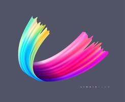 Colorful liquid wave background design vector