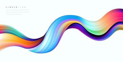 Abstract liquid color flow vector