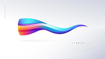 Colorful dynamic wave background vector