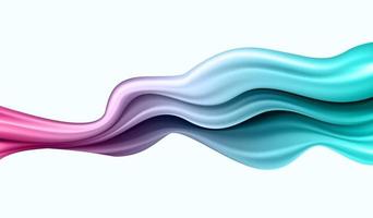 Colorful liquid wave background design vector