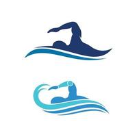 swimming sport Vector icon design illustration