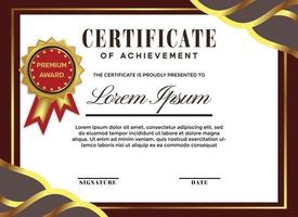 certificado de marco elegante vector