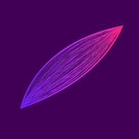 Purple pink wavy abstract line special effect with gradient vector