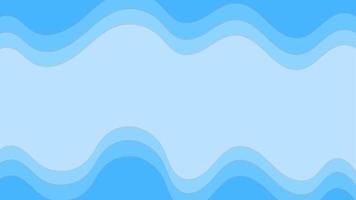 Blue gradient abstract paper cut background wavy shape papercut vector