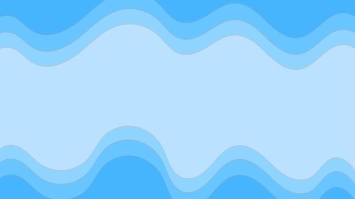 Blue gradient abstract paper cut background wavy shape papercut