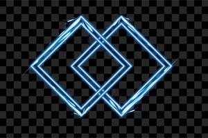 Set of blue special effect isolated vector element graphic resources