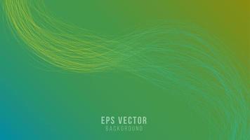 Green gradient wavy lines abstract background eps vector editable