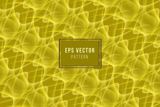 Yellow pattern background with editable colors vector