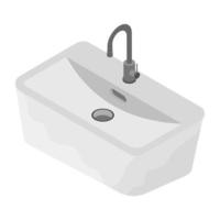 conceptos de lavabo de moda vector