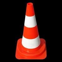 Traffic cone sign photo