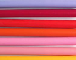 Purple, red, pink and yellow felt tip pens photo