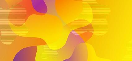 Liquid gradient background with colorful wave shapes vector