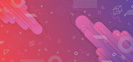 Abstract technology background with gradient shapes vector