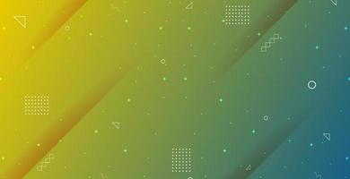 Minimalist background with abstract gradient geometric green color vector