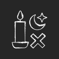 Never use candle while sleeping chalk white manual label icon vector