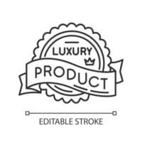 Luxury product pixel perfect linear icon vector