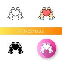 Kindness vector icon