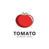 Diseño de ilustración de icono de vector de logotipo de tomate