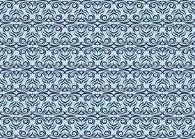 Flower Seamless Pattern Blue vector