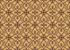 Flower Seamless Pattern Retro Style vector