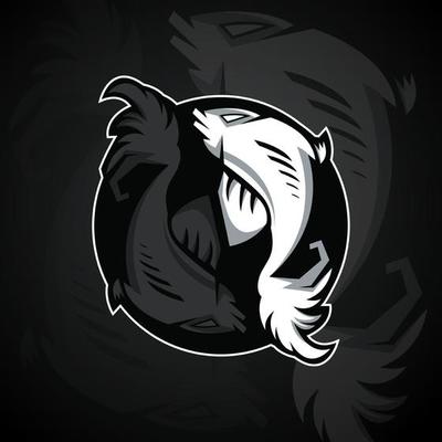 two fish form a yin yang symbol