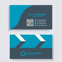 elegant business card. business card template. blue, dark and orange. vector