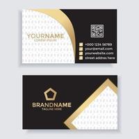 elegant business card. luxury business card template. gold color. vector