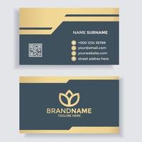 elegant business card. luxury business card template. gold color. vector