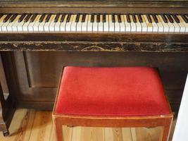 Vintage piano, musical instrument photo