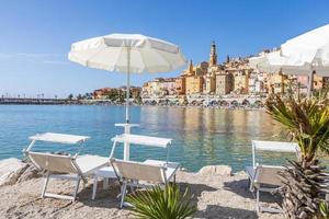 menton en la riviera francesa, llamado la costa azur foto