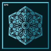Modern mandala art vector design with a beautiful mix of colors