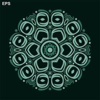 Modern mandala art vector design with a beautiful mix of colors