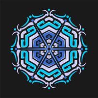 Modern mandala art vector design with a beautiful mix of colors
