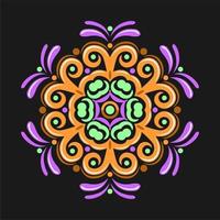 Modern mandala art vector design with a beautiful mix of colors