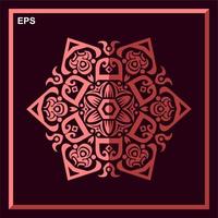 Modern mandala art vector design with a beautiful mix of colors