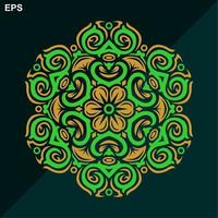 Modern mandala art vector design with a beautiful mix of colors