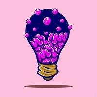 Graphic design illustration of a lightbulb vector