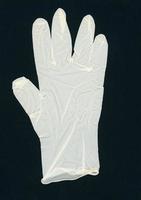 Right hand disposable latex glove photo