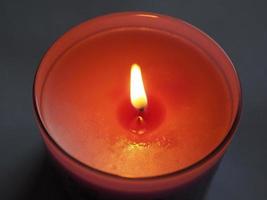 Scented candle flame photo