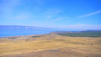 Lake Baikal Olkhon Island in a sunny day, Irkutsk Russia. photo