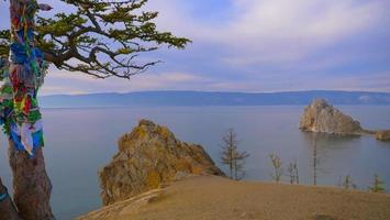 Lago Baikal isla Olkhon en un día soleado, Irkutsk Rusia foto